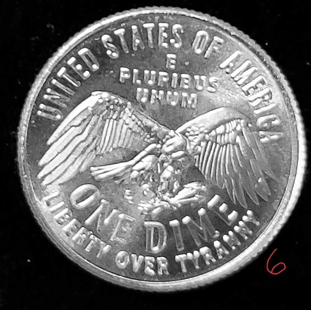 Emerging Liberty Dime.Set Of Two Commemorative Silver Coins 1776-2026 - Picture 5 of 6